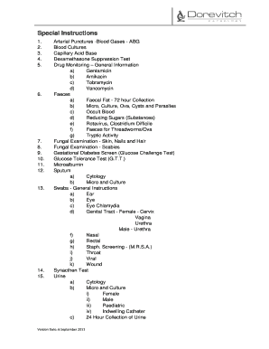 Dorevitch Pathology Request Form PDF