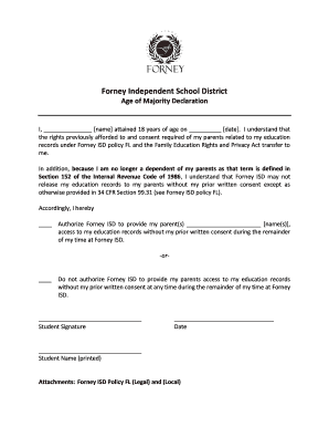 Age Declaration Affidavit Sample  Form