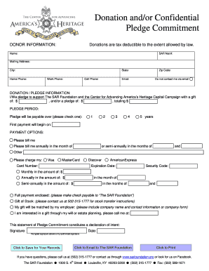 Download CAAH Donation &amp; Pledge Form SAR Foundation