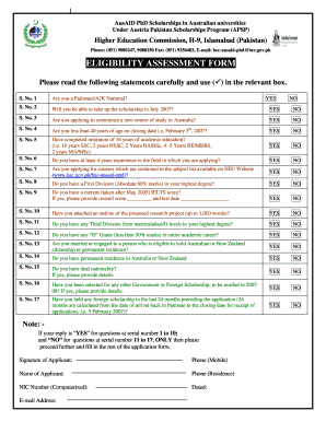 Ausaid Funding Application  Form