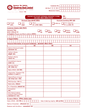 How to Open Bank Account in Nepal from Uae  Form