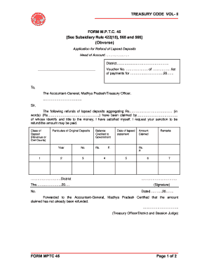 Mptc 45 Form