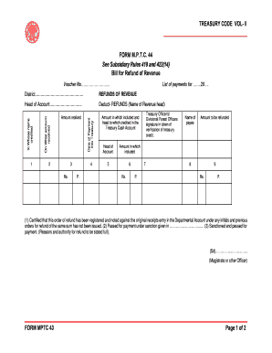 Mptc 44 Form PDF Download