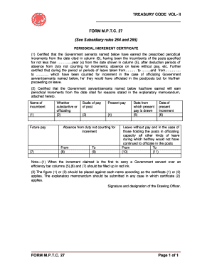 Mptc 27  Form