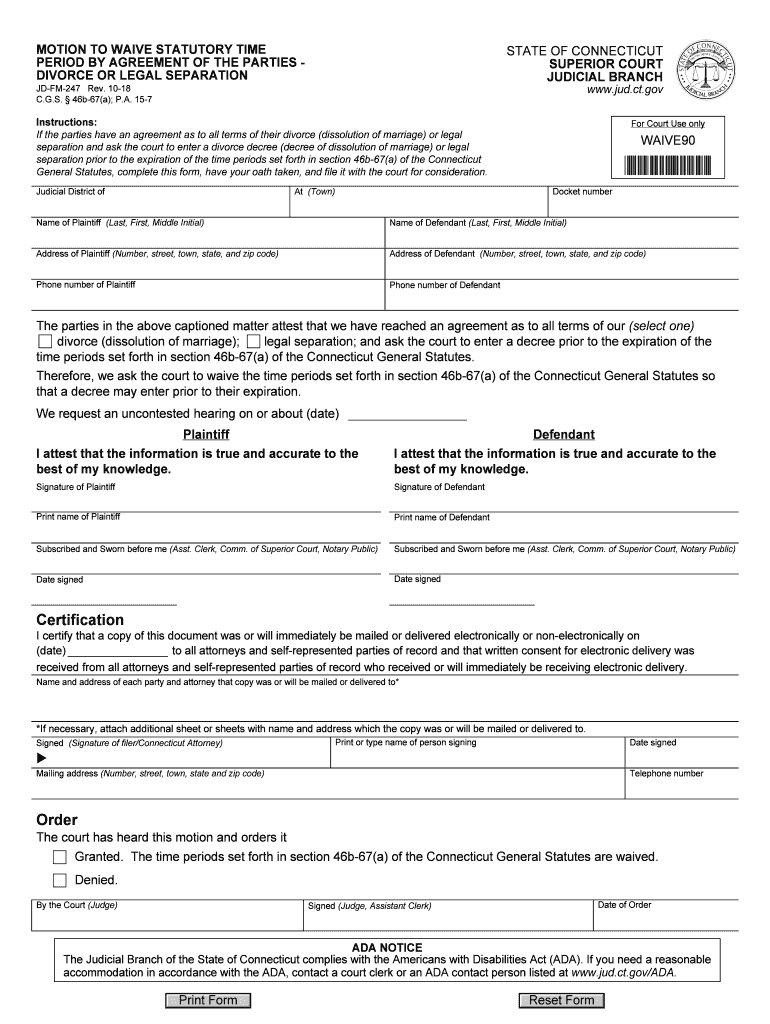 Get and Sign Ct Time Period Latest 2018-2022 Form