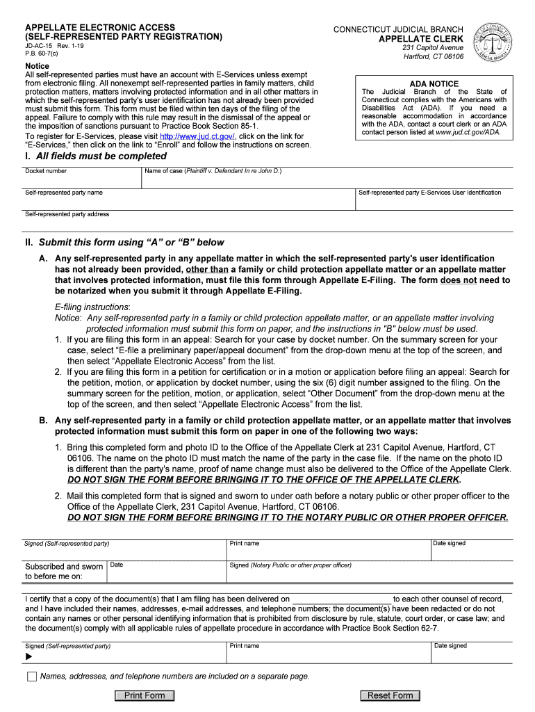  Jd Ac 15 Form 2019-2024