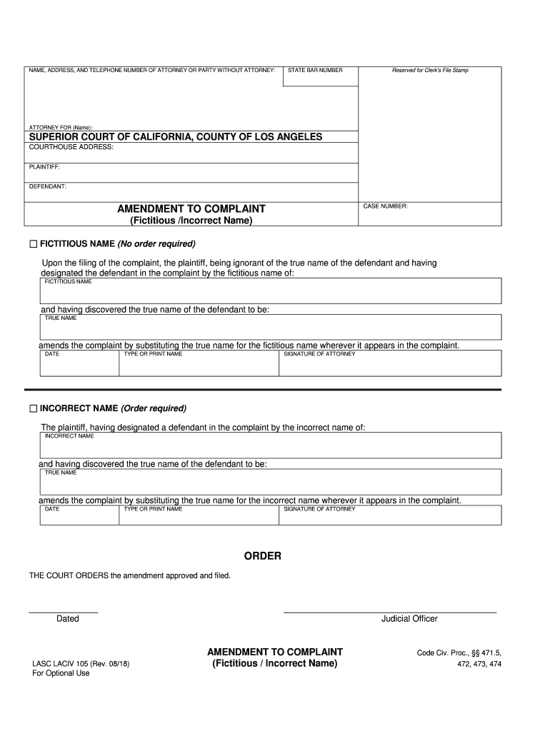  Laciv 105 Form 2018-2024