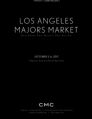 Get and Sign Los Angeles Majors Market  California Market Center 2017-2022 Form