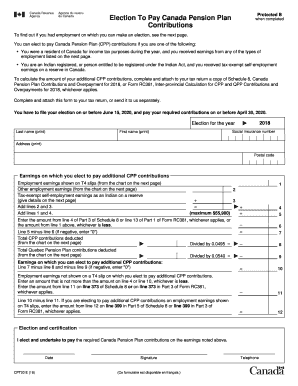 Canada Pension Plan Printable Forms