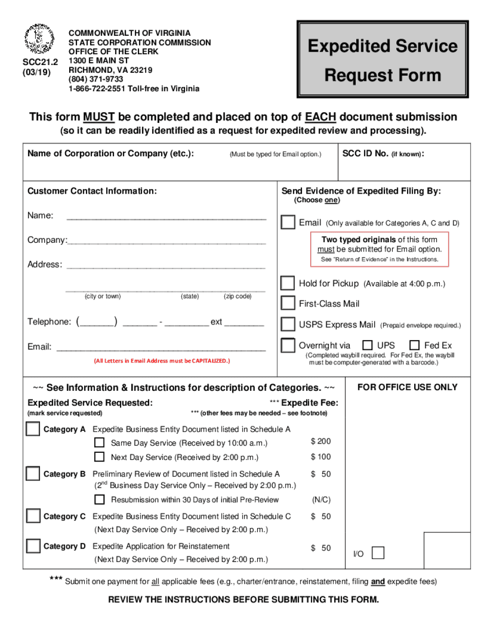  Virginia State Corporation Commission 2019-2024