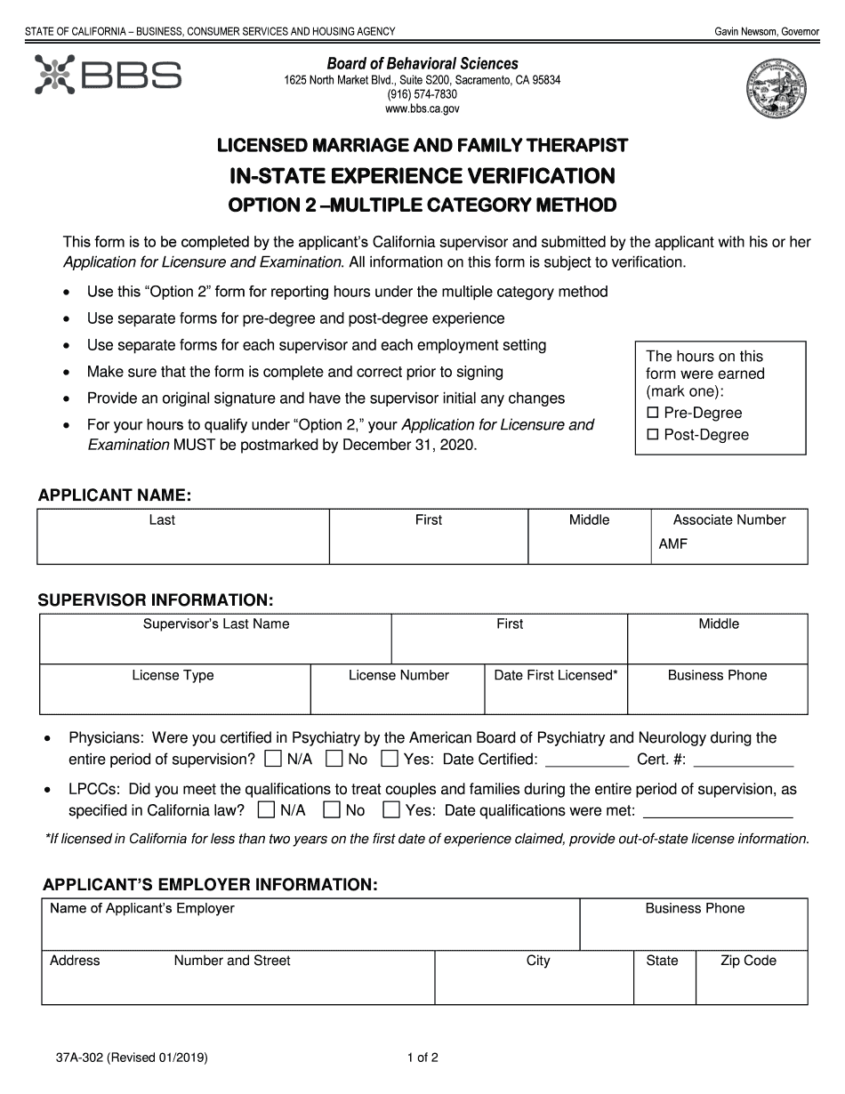  in State Experience Verification Revised 2019-2024