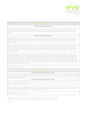 Eyemed Progressive Tiers  Form