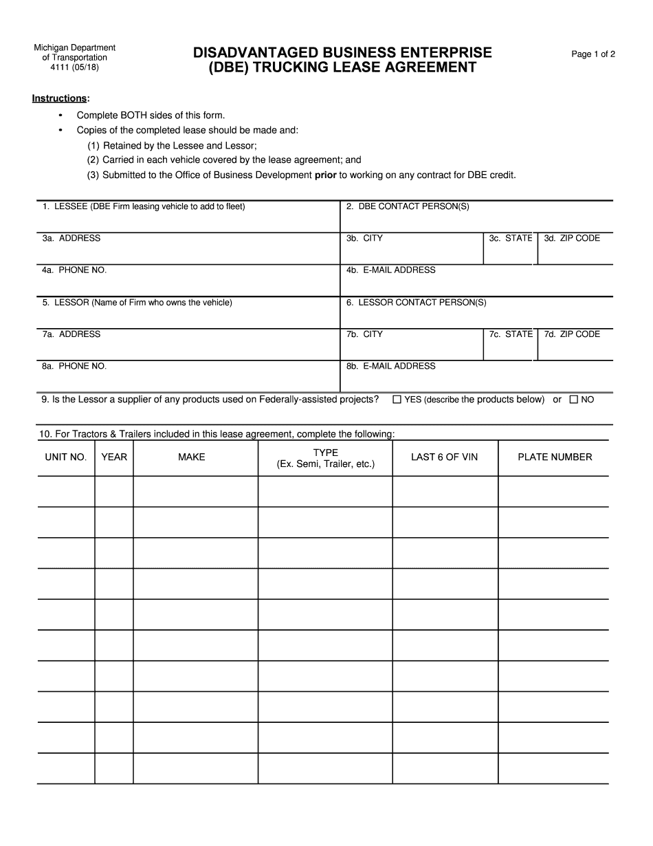  Michigan Form 2018-2024