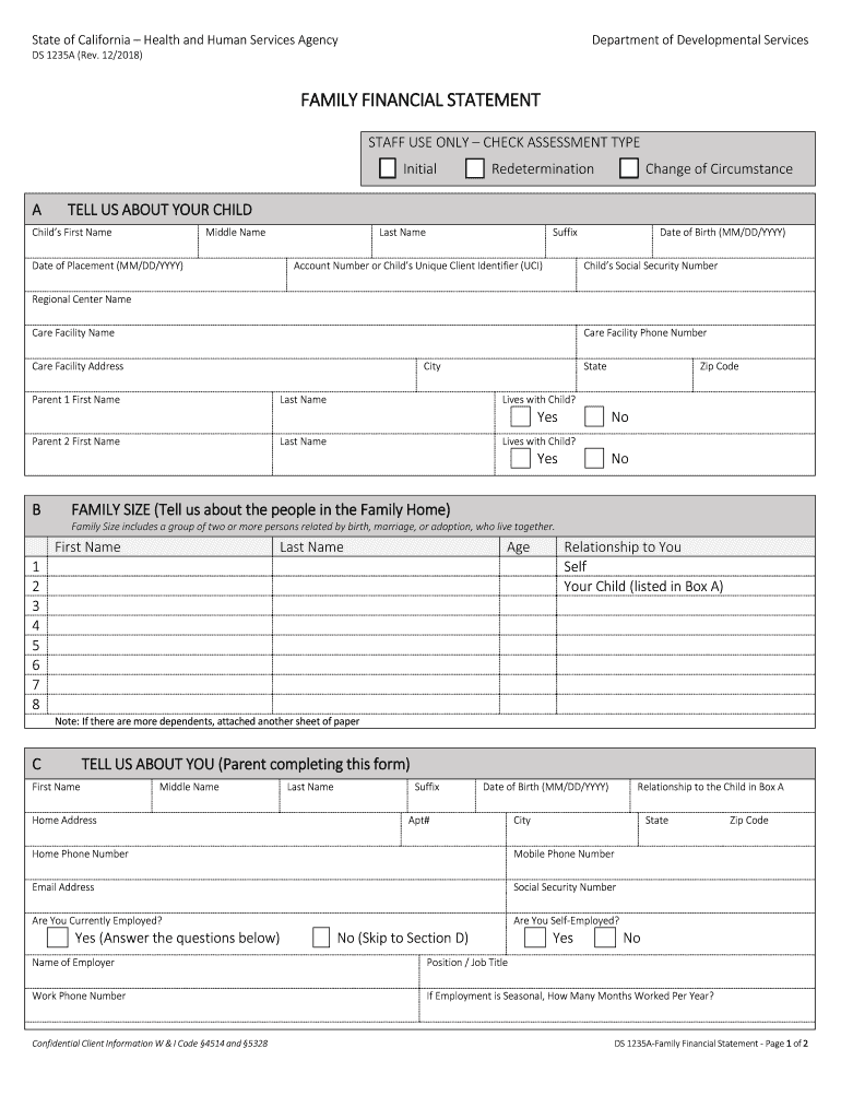  Family Financial Statement 2018-2024