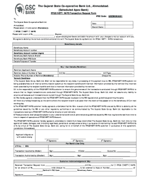 Gsc Bank Rtgs Form
