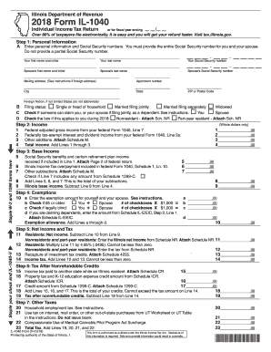 Illinois Tax Forms Fill Out And Sign Printable Pdf Template Signnow