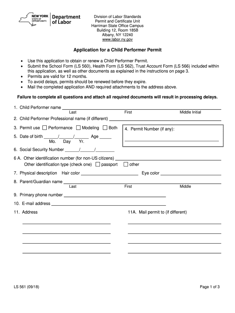  Child Permit 2018-2024