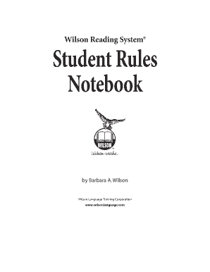 Wilson Student Notebook PDF  Form