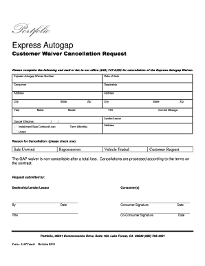  Express Autogap Cancellation 2015-2024