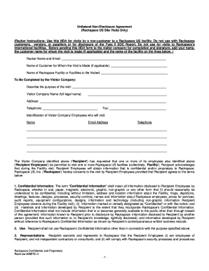 NOTICE CONCERNING CONFIDENTIALITY of the Rackcdn Com  Form