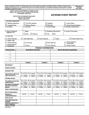 APHIS Form 2080