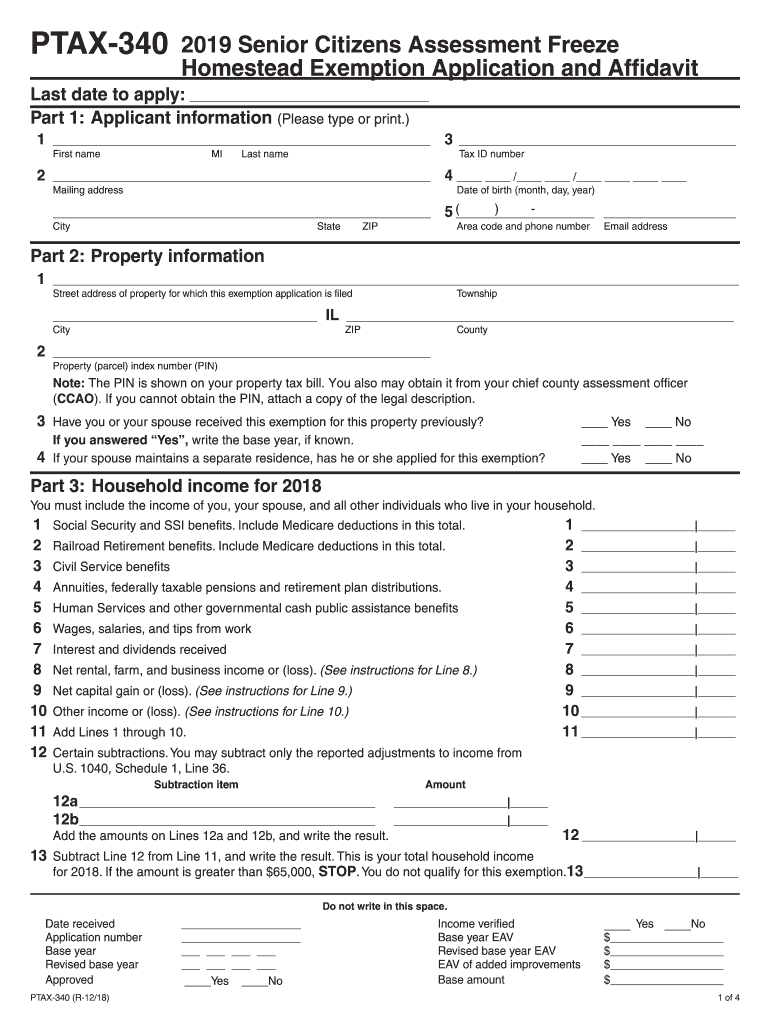 Ptax 340  Form