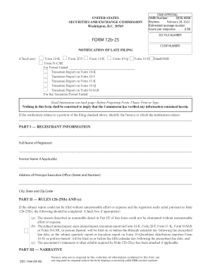  Form 12b 25 2009-2024