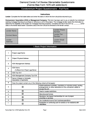 What is a Condo Questionnaire? Own Up  Form