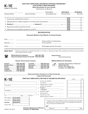 K 1e  Form