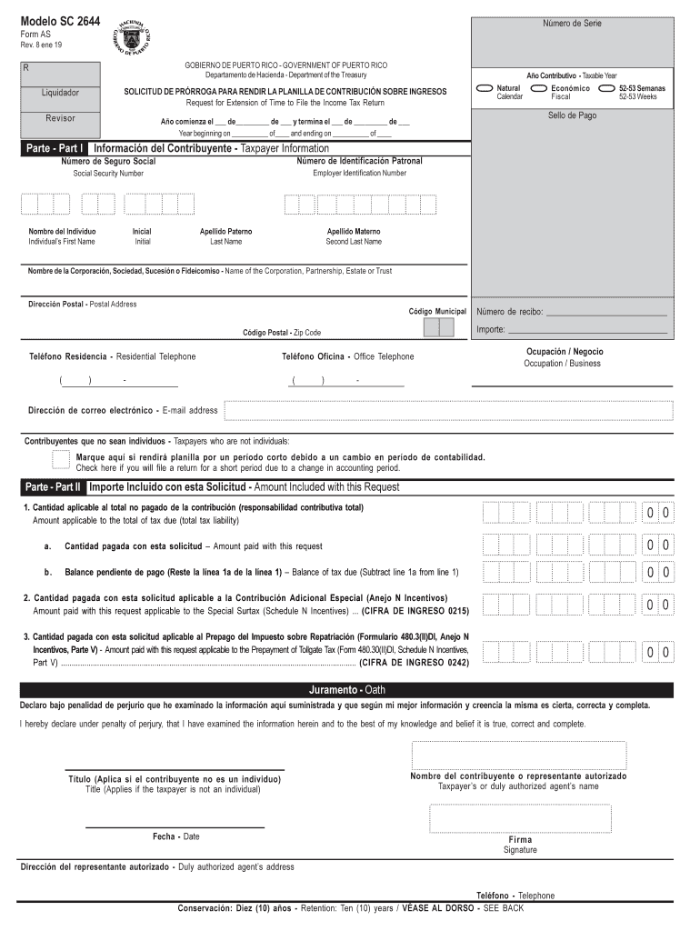 Modelo Sc 2644  Form