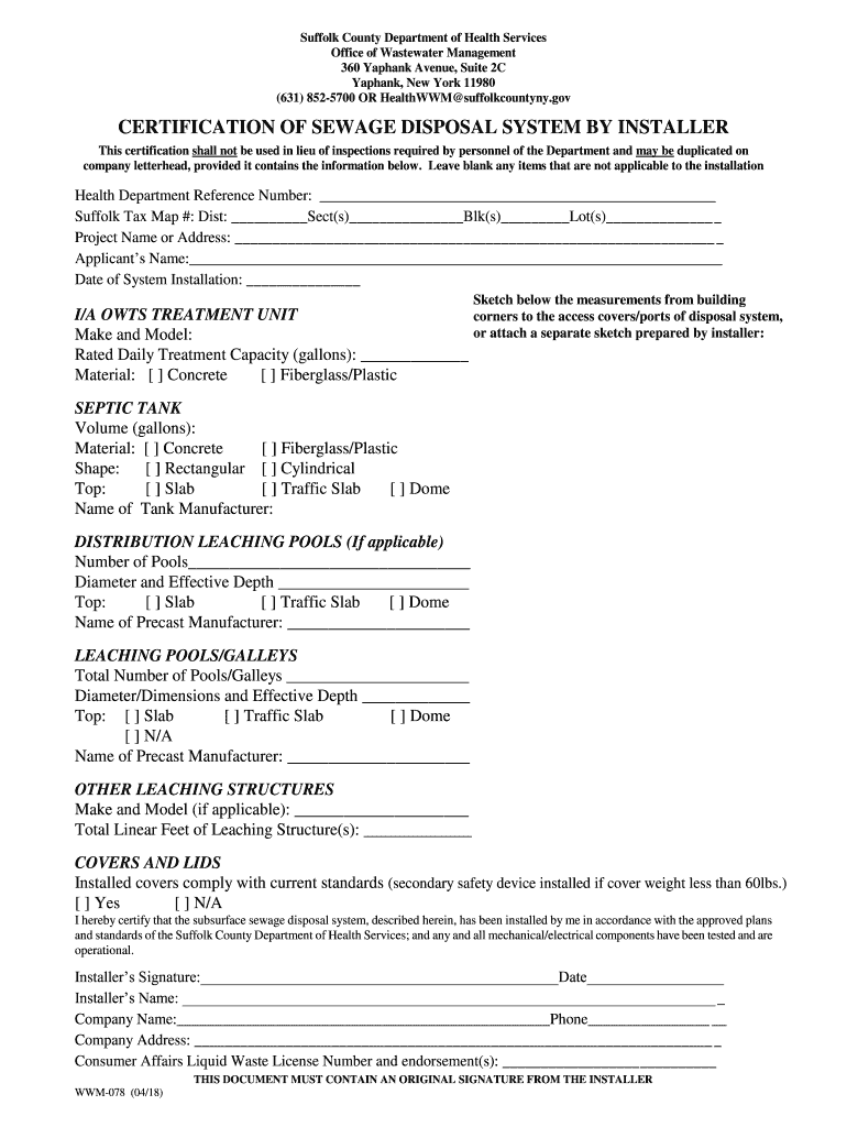 Get and Sign Suffolf Health Wwm078 2018-2022 Form