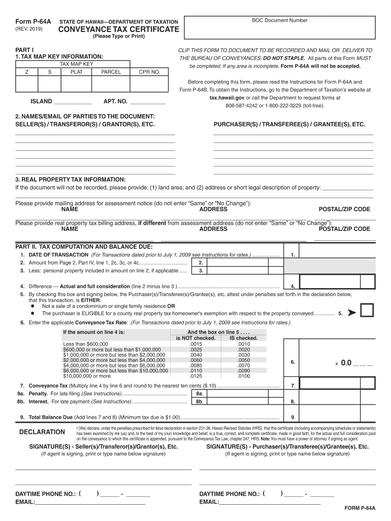 Conveyance Tax  Form