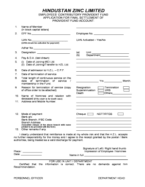 Hzl Pf  Form