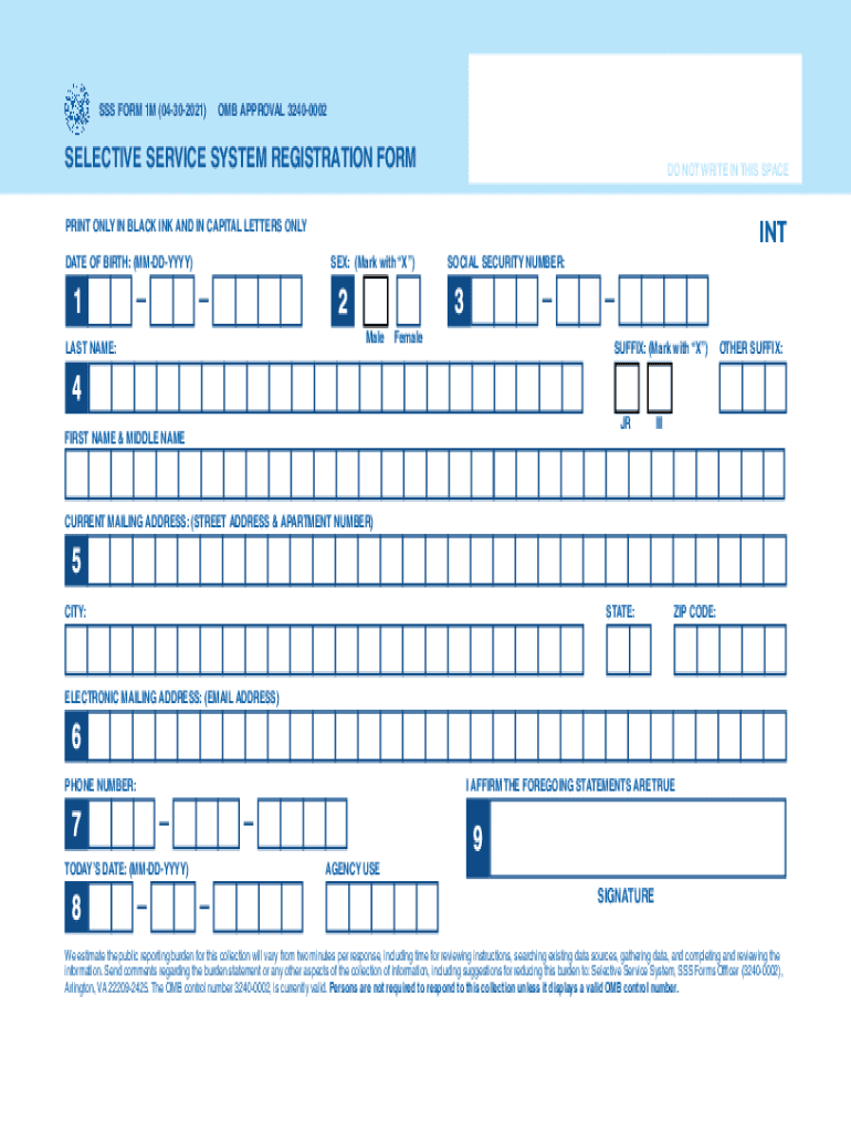  Sss Form 2021