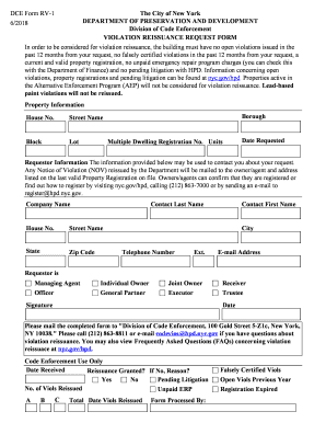  Dce Form Rv1 2018