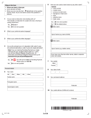 Parenting Payment Form