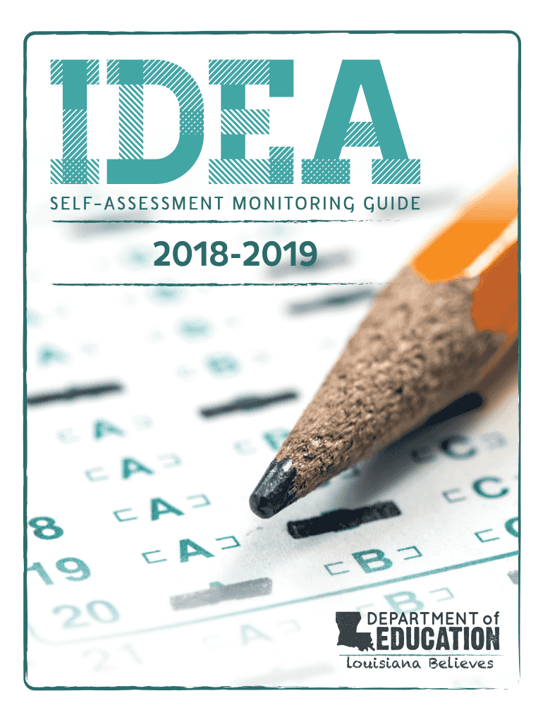 Self Assessment Monitoring Guide Louisiana Believes  Form