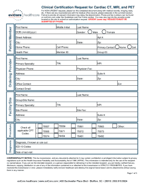 Evicore Pet  Form