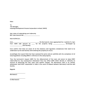 Hdfc Affidavit Format