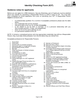 Identity Checking Form