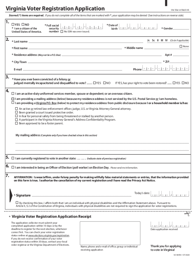 Va Registration Form