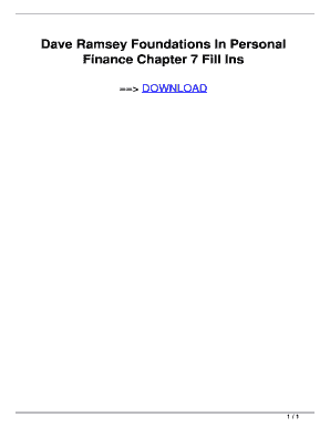 Foundations in Personal Finance High School Edition PDF  Form