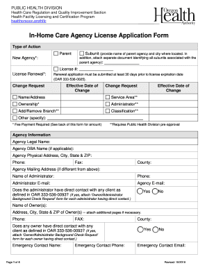 Get and Sign Oregon Health in Home Care 2018-2022 Form