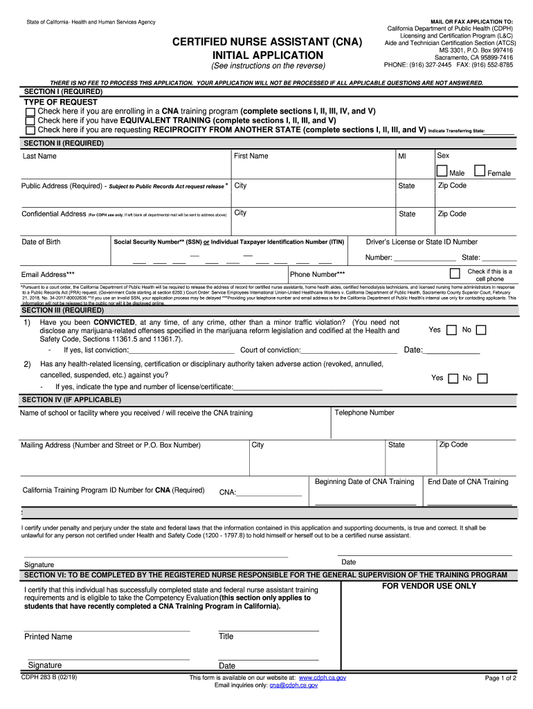 Cna Renewal 20192024 Form Fill Out and Sign Printable PDF Template