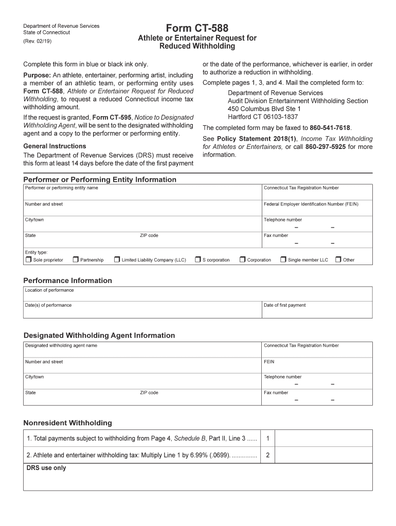 Tr 579 Ct Fillable  Form