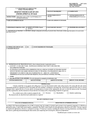 USDA RUS 793  Form