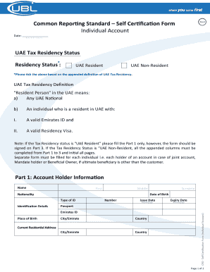  Ubl Crs Form 2017