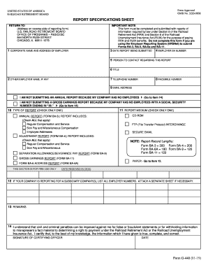 Rrb Report Sheet Sample  Form