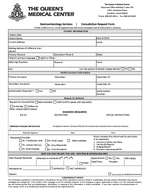 GI Motility Testing Referral Form 02 Xlsx