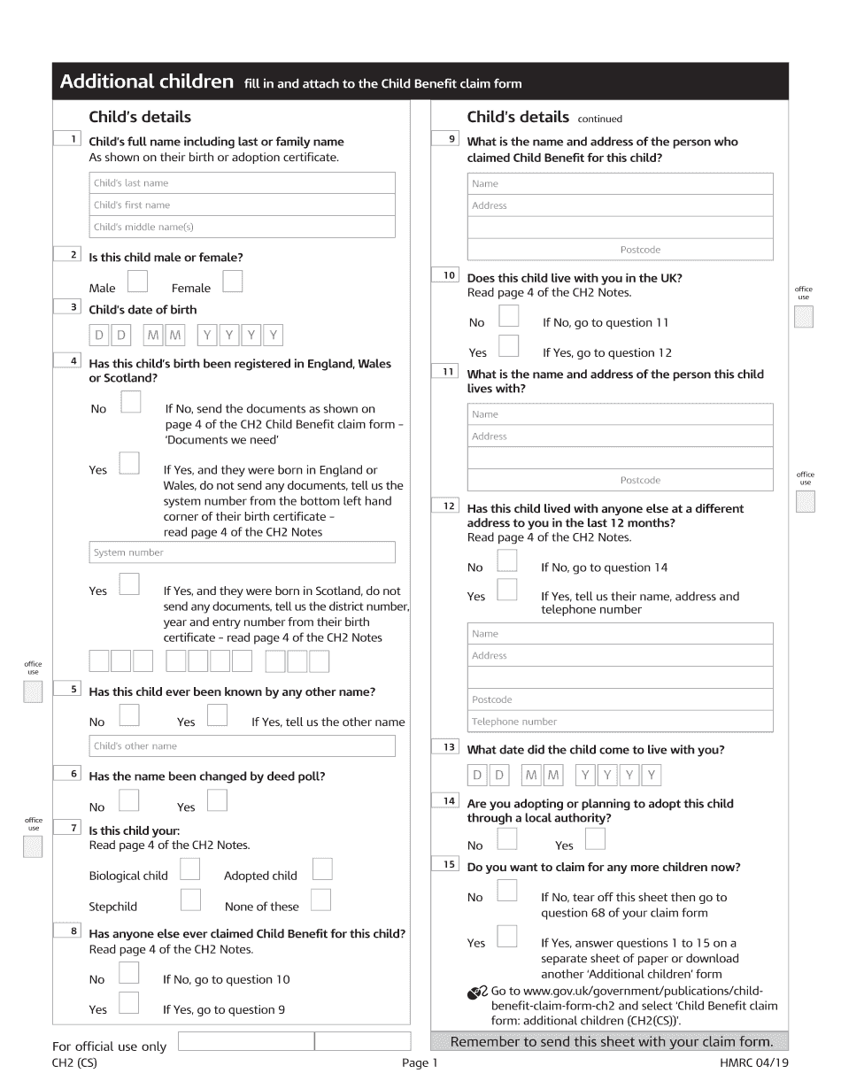  Ch2 Online Form 2020-2024